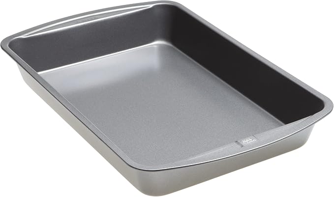 Good Cook Everyday Bake & Roast Pan with Scratch-Resistant Metal-Utensil Safe Nonstick, 13 x 9-Inch, Gray