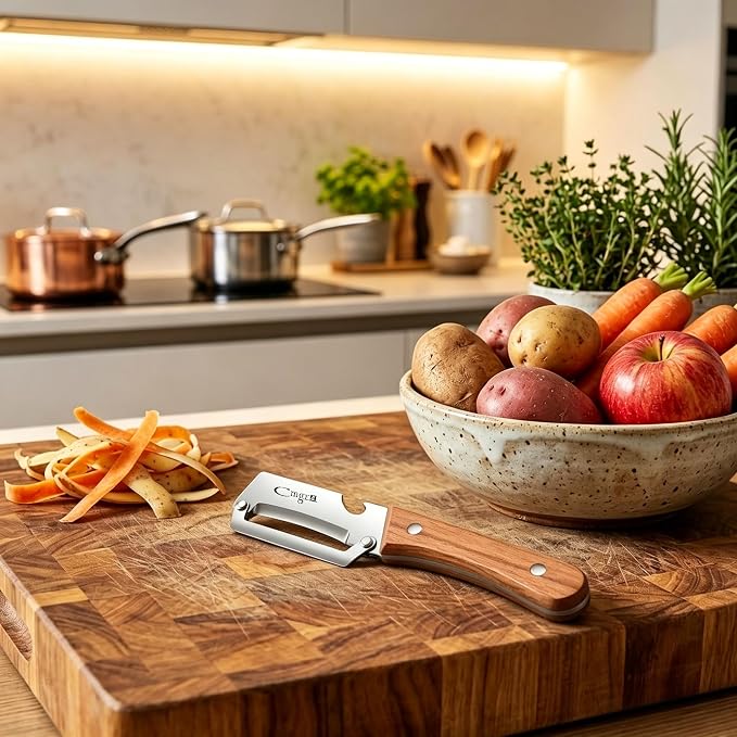 Veggie Peelers for Kitchen,Effortless Peeling,Elite Potato Vegetable Peeler | Multifunctional Sharp Stainless Steel Blade Zero Flex Snag Peelers for Apple Carrot Cucumber Pumpkin Papaya Cheese Cabbage