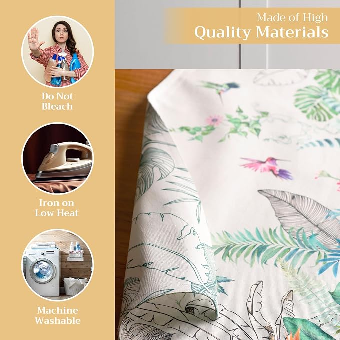 Maison d' Hermine Placemats Set of 4 Reusable 100% Cotton (13"x19") | Cloth Place Mats Washable Table Mats for Kitchen Dining Party Wedding Hotel Home Restaurant Spring Summer - Tropiques