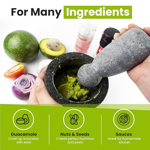 Granite Pestle Replacement only - Pestle Stone only Unpolished Heavy (Not Included Mortar) (Bell Shape), Blue