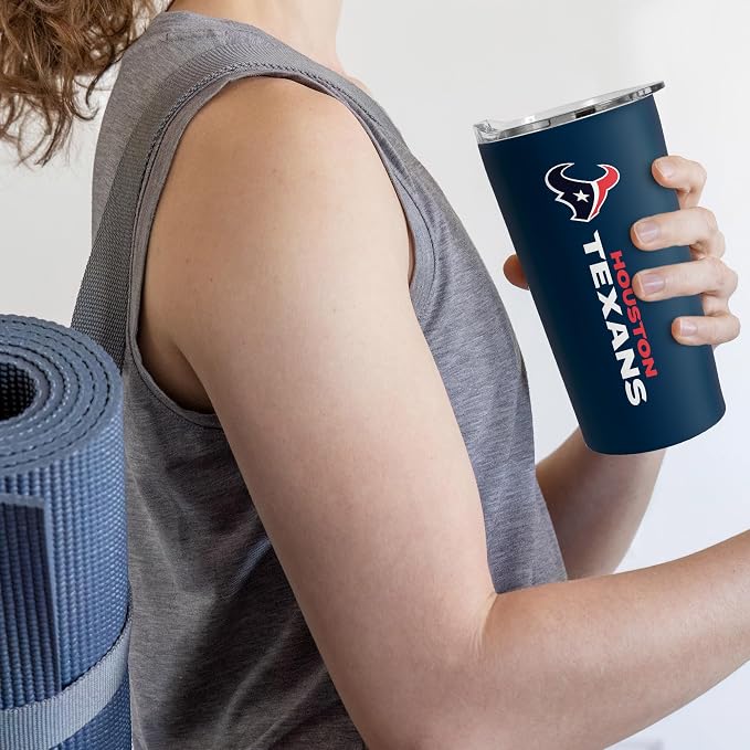 Rico Industries NFL Football Soft Touch, Easy Grip Tumbler