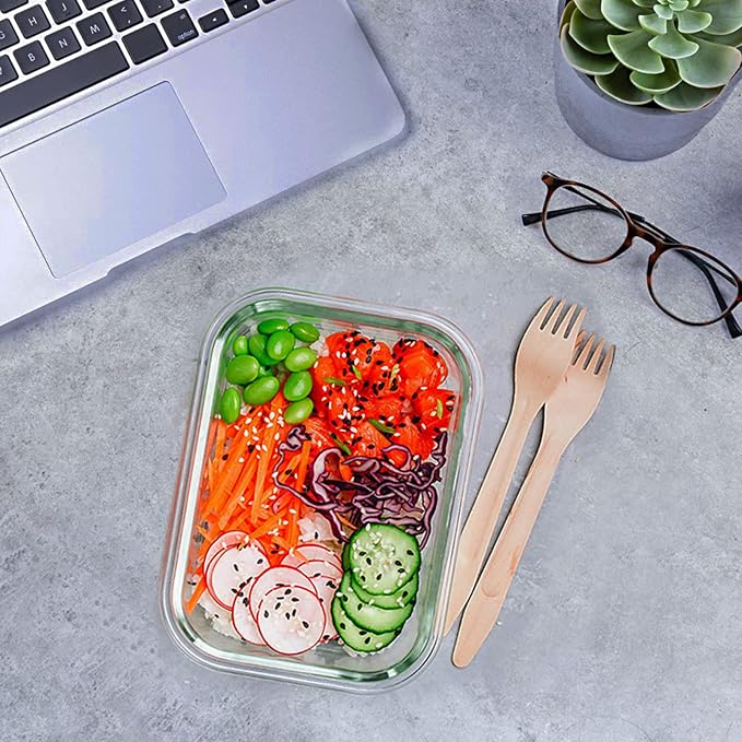 24 Pieces Glass Food Storage Containers Set, Meal Prep Containers, BPA-Free Airtight Glass Storage Containers with lids,Freezer, Microwave and Oven Safe,Pink