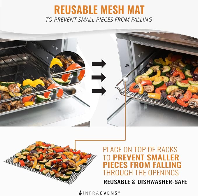 Reusable Liners for Toaster Oven Compatible with Double Oven with FlexDoor, Ninja Foodi XL Pro DT200, Prestige Smart, Double Stack Countertop Oven, Liners for Trays and Racks