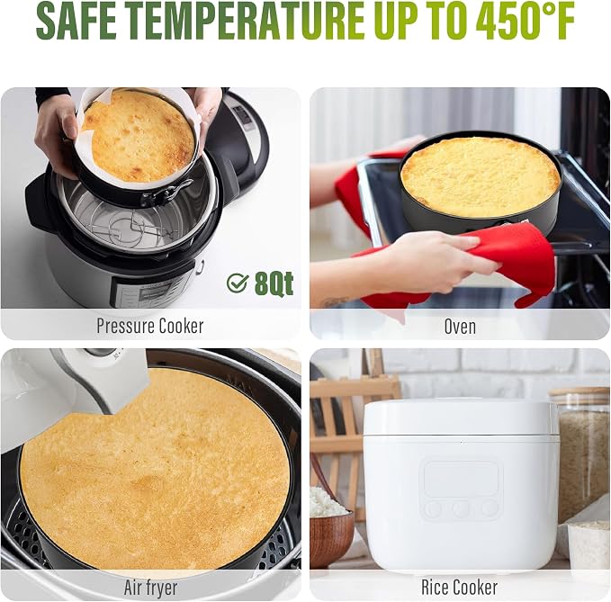 Vakoo 9 Inch Springform Pan - Nonstick, Leakproof Cheesecake Pan for Baking, Easy Release, No Parchment Paper Needed