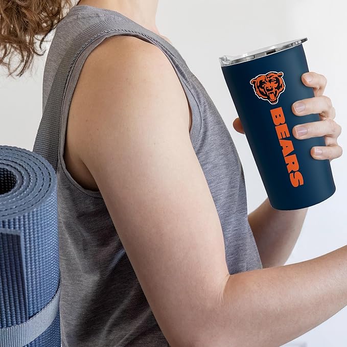 Rico Industries NFL Football Soft Touch, Easy Grip Tumbler