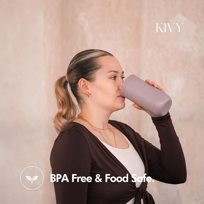 KIVY Travel Coffee Mug Tumbler [24h Cold | 6h Hot] Insulated Coffee Tumbler Stainless Steel - Leak Proof Coffee Travel Mug - 16oz Insulated cup to go for hot & cold drinks - Cups for Women & Men