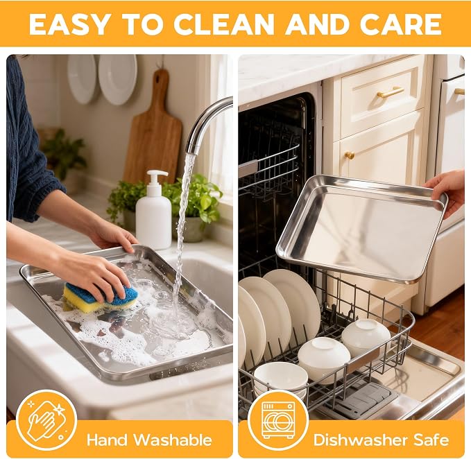 Onader 12.5" x 9.7" Baking Sheet Set of 4