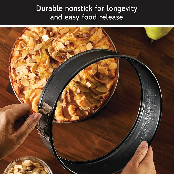 Farberware Disney Bake with Mickey Mouse Nonstick Springform Baking Pan/Nonstick Springform Cake Pan/Nonstick Cheesecake Pan, Round, 9 Inch Non Stick Bakeware Pan - Black