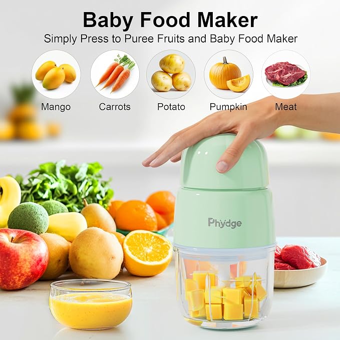 Baby Food Maker Blender, 10oz Baby Food Puree Maker-Upgraded | 10oz Baby Food Blender,10-Second Quick Soft Food Prep for Baby,Food Processor for Fruit,Vegetable,Meat,Easy to Clean