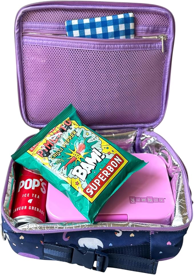 Yumbox Panino Leakproof Bento Lunch Box Power Pink (Swan Tray) | Sandwich Size, Kid-Friendly, Easy Open Latch, Removable Tray, Lightweight