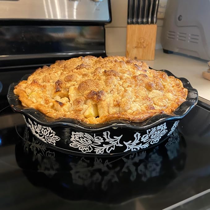 Wisenvoy Ceramic Pie Dish - Deep Dish Pie Plate Non-Stick Pans for Baking