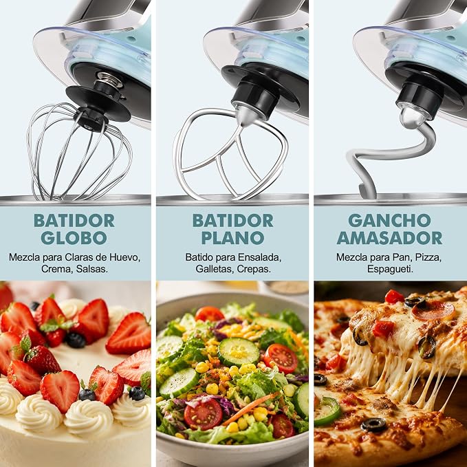 Kitchen in the box Stand Mixer,3.2Qt Small Electric Food Mixer,6 Speeds Portable Lightweight Kitchen Mixer for Daily Use with Egg Whisk,Dough Hook,Flat Beater