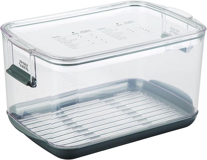 ProKeeper Produce Storage Container with Stay-Fresh Vent System – 5.7 Quarts, Airtight for Fruits & Vegetables | Stay-Fresh Vent System Keeps Fruits & Vegetables Fresh Up To 2x Longer, BPA-Free and Dishwasher Safe