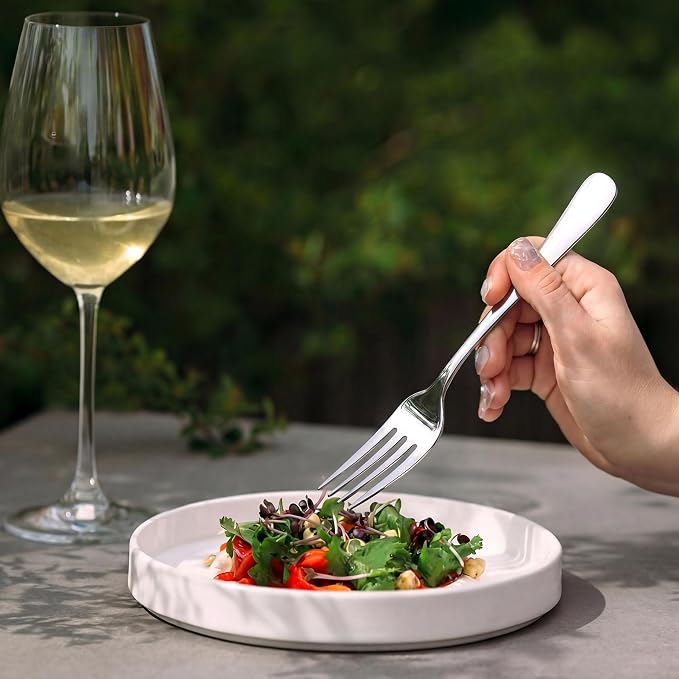 LIANYU 30 Piece Flatware Silverware Set for 6, Stainless Steel Cutlery Set | Flatware Set Eating Utensils for Home Restaurant Party, Mirror Finished, Dishwasher Safe