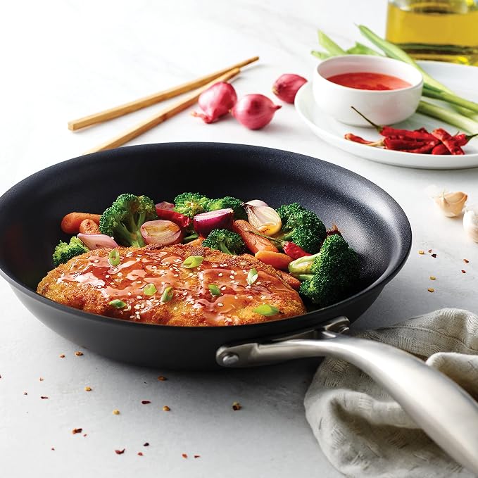 Tramontina OnyxPro Hard Anodized Non Stick 10-Inch Frying Pan | Skillet with Reinforced Nonstick Coating, Oven Safe