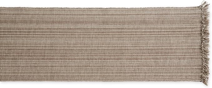 DII Variegated Tabletop Collection, Table Runner, 13x72, Mushroom