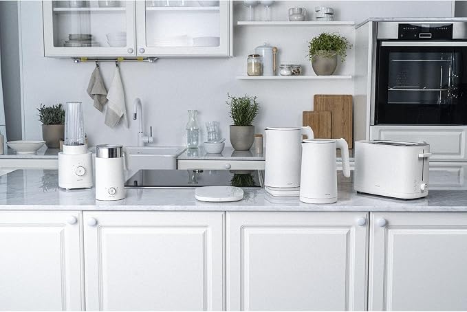 ZWILLING Enfinigy Cool Touch 1-Liter Electric Kettle, Cordless Tea Kettle & Hot Water - White