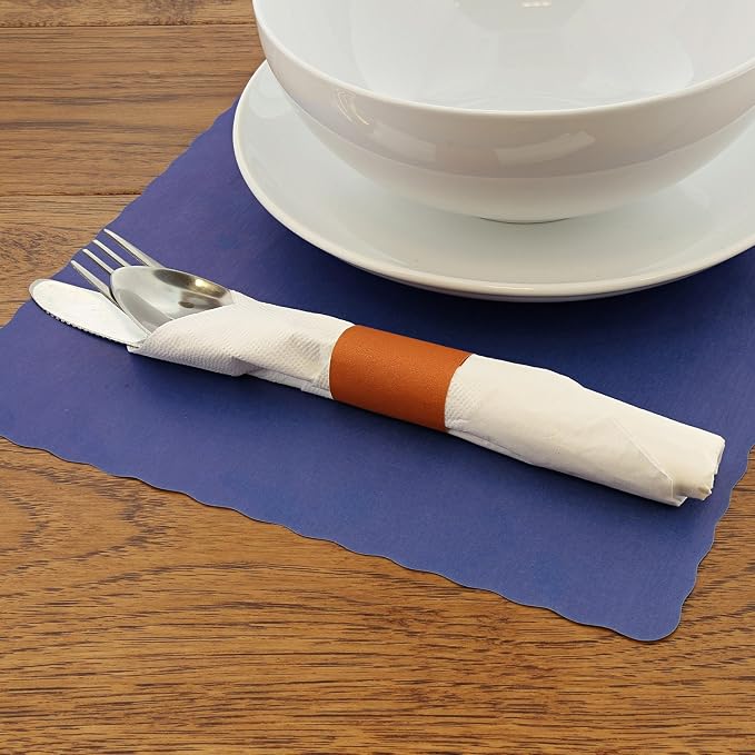 Royal Blue Disposable Placemat 9.25 Inch x 13.25 Inch, Package of 1000