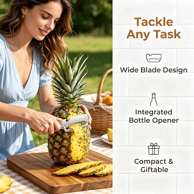 Multifunctional Vegetable Peeler Stainless Steel Blade Wooden Handle Bottle Opener Smooth Thickened 2Pcs Potato Peeler Veggie Peeler – Anti-Slip Aesthetic Wood Handle