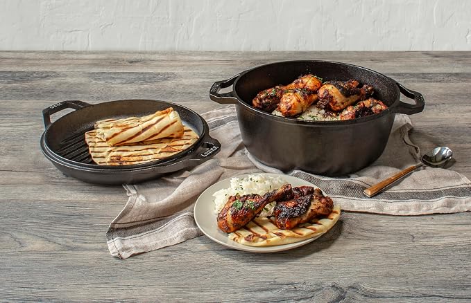 Lodge Chef Collection 6qt Double Dutch Oven