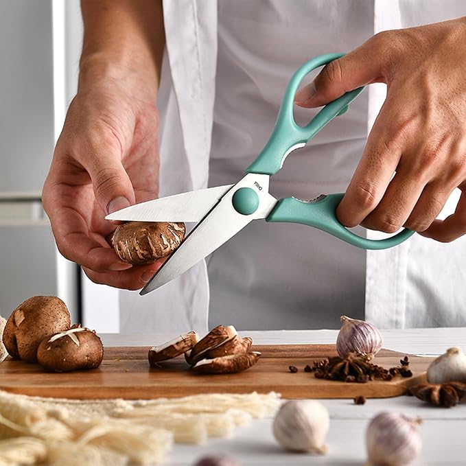 Kitchen Scissors, Rkqoa Yellow Kitchen Shears All Purpose Heavy Duty | Dishwasher Safe Stainless Steel Kitchen Scissors With Soft Comfort-Grip Handle, Food & Meat Scissors, Home, Kitchen
