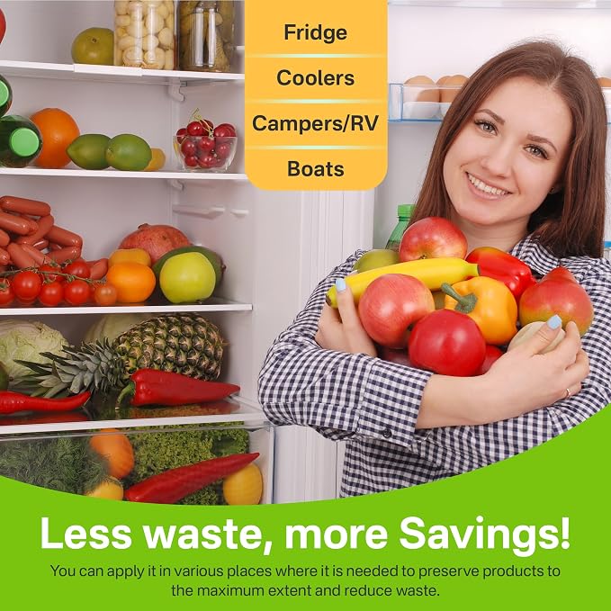 16 Pack Produce Saver Refill Kit, Ethylene Gas Absorber Refills, Red | Ethylene Gas Absorber Refills for Produce Keeper and Crisper Inserts, Fridge Keep Fresh, Fruits & Vegetables Storage