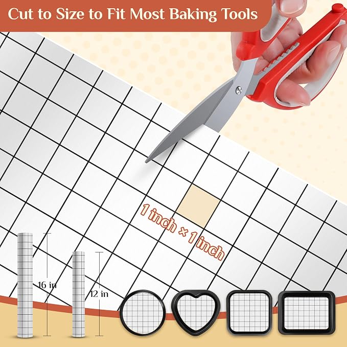 GTJ Silicone Baking Mat Roll, Reusable Baking Sheet Liners, 12 in x 6 ft | Free Cut to Size, Food-Grade, Non-Stick, Non-Slip, For Dough, Pastry, Air Fryer, Freeze Dryer, Oven Pan, Kitchen Counter