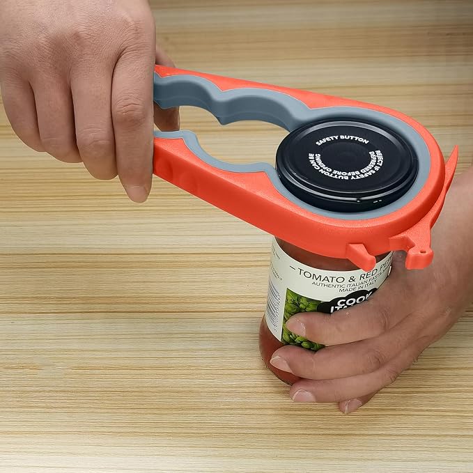 Otstar Jar Opener & Bottle Opener for Seniors with Arthritis, Weak Hands | Adjustable Lid Opener Effortlessly Opens Jars, Bottles & Pop-Top Cans, Great for Senior Parents, Grandparents, or Loved Ones