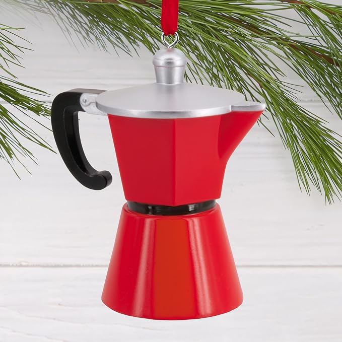 Hallmark Coffee French Press Christmas Ornament