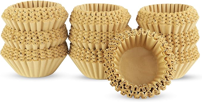 8-12 Cup Basket Coffee Filters, Unbleached for Drip Makers, 1,000 Count | Made in USA basket coffee filters, 8-12 cup size, natural unbleached paper, 1,000 count, for drip coffee makers