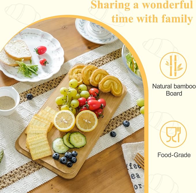 Extra Large Vertical Stripe Embossed Bread Box with Bamboo Lid | Corner Breadbox for Homemade Bread, White Metal Bread Storage Container Bin for Kitchen Countertop, Fits 2 Loaves of Bread