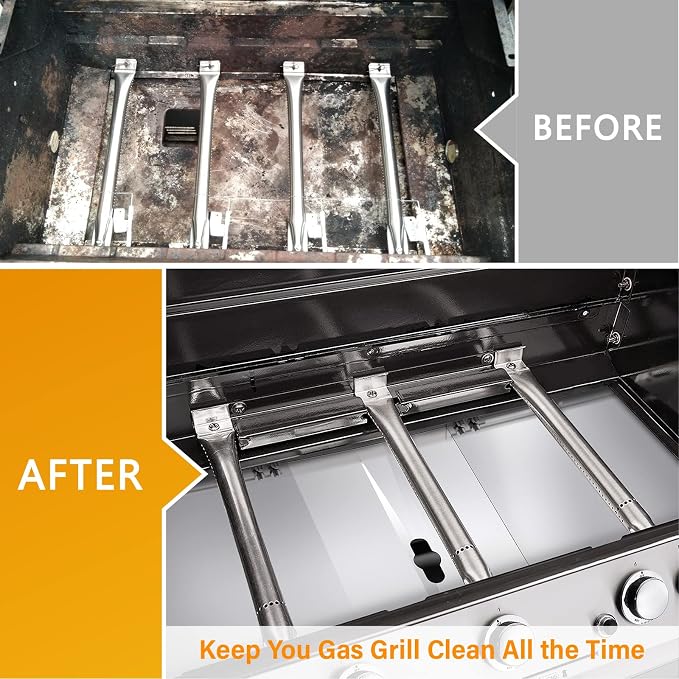 Replacement Grease Tray with Catch Pan for Dyna Glo Grill Replacement Parts, 24-30" Universal Drip Pan for 4 5 Burner Gas Grill Nexgrill Replacement Parts, Grill Tray for Kenmore BHG Expert Grill