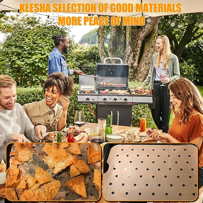 FG551 Non-Stick Griddle Pan Replacement Part | Fits Ninja Foodi FG551, DG651, DG551 Smart XL Indoor Grill | Includes 100PCS Disposable Air Fryer Parchment Paper Liners