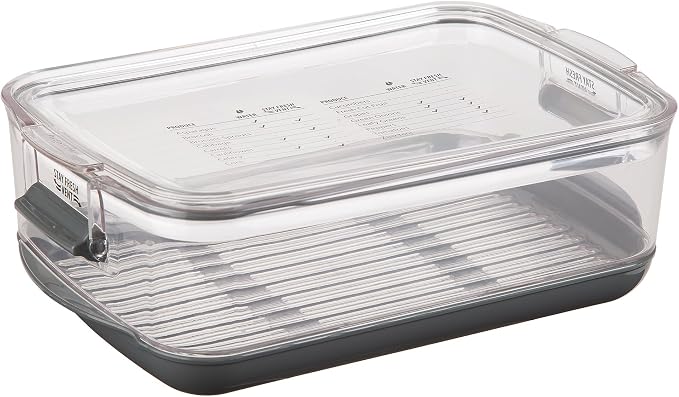Progressive International Prepworks by Progressive Produce ProKeeper, 3-Quart, Stay-Fresh Vent System, Small Peppers, Tomatoes (Pack of 6)