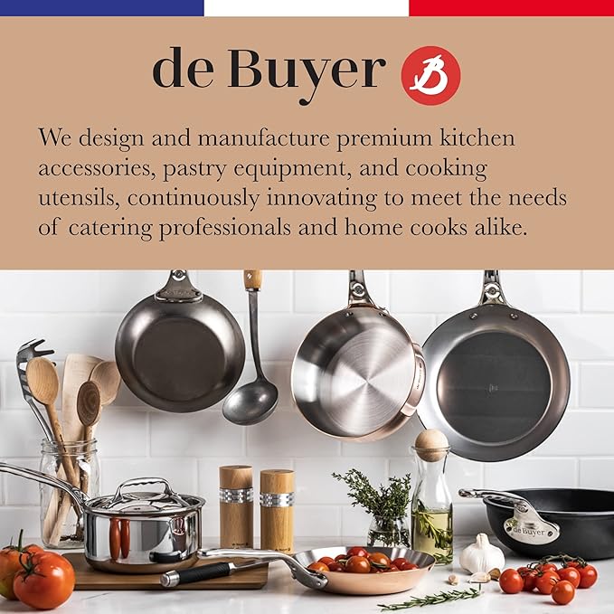 de Buyer Springform Baking Mold - 9.5” - Perfect for Cakes, Bread & Other Baked Goods - Easy to Use & Clean - Naturally Non-Stick Finish