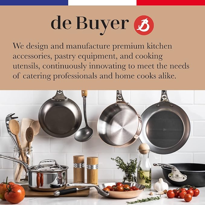 de Buyer Springform Baking Mold - 8” - Perfect for Cakes, Bread & Other Baked Goods - Easy to Use & Clean - Naturally Non-Stick Finish