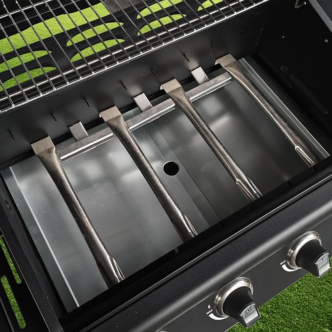 BBQCuker Universal Grease Tray with Catch Pan for Nexgrill, Dyna-Glo, Expert Grill, Kenmore, BHG and Grill Replacement Parts, Adjustable 24"-30" Drip Pan for 4/5 Burner Gas Grill