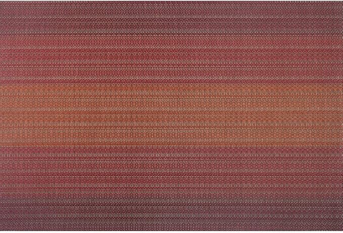 PIGCHCY Placemats Set of 6 and Table Runner,Heat Resistant Vinyl Woven Washable Table mats Sets (6 Placemats+1 Table Runner,Scarlet Red)