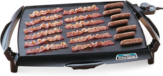 Presto 07046 Tilt 'n Drain Big Griddle Cool-Touch Electric Griddle