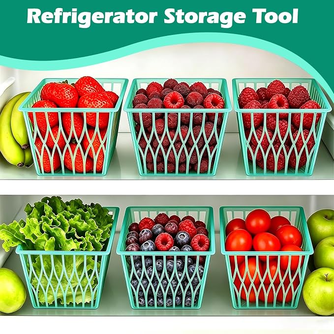 20 Pack Plastic Berry Baskets Strawberry Basket 4-Inch Berry Picking Basket Farmer Market Produce Baskets Fruit Vegetable Storage Containers