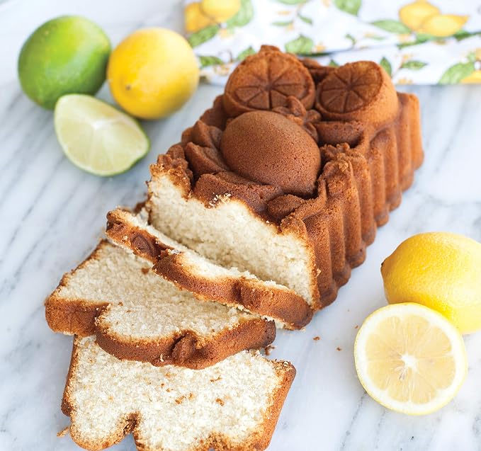 Nordic Ware Citrus Blossom Loaf, 6 Cup, Toffee