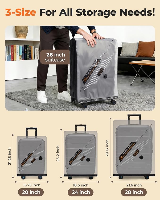 BAGSMART 21 Pack PA+PE Travel Vacuum Bags with Wireless Pumpe | Bonus Shoe, Laundry & Toiletry Bags, Save 80% Space Ideal for suitcase packing, travel & home.
