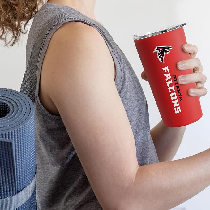 Rico Industries NFL Football Soft Touch, Easy Grip Tumbler