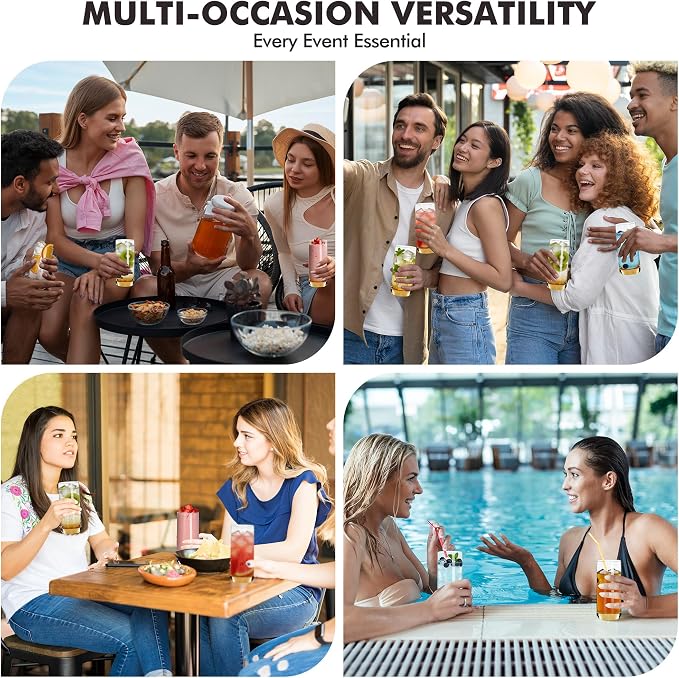 Amber Highball Glasses Set of 6, Drinking Glass for Mixed Drink | 13oz ,Cups for Cocktail, Beer, Mojito, Water and Juice,Thick Tall Glassware for Kitchen, Restaurant, Home Bar and Parties