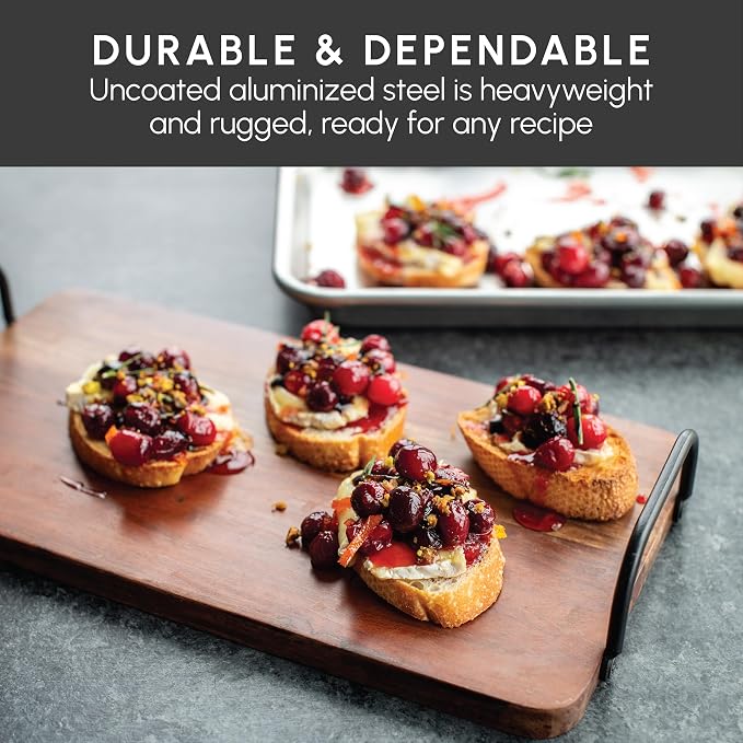 Nordic Ware Aluminized Steel Quarter Sheet Baking Pans, 2-Pack