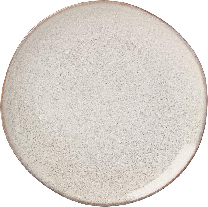 Oneida Organic Shades Oatmeal Stoneware 18-Piece Dinnerware Set for 6 | dishwasher safe | plates and bowls sets for kitchen and dining | 10.25 inch plate, dish set, dishes | 2 inch, 28oz