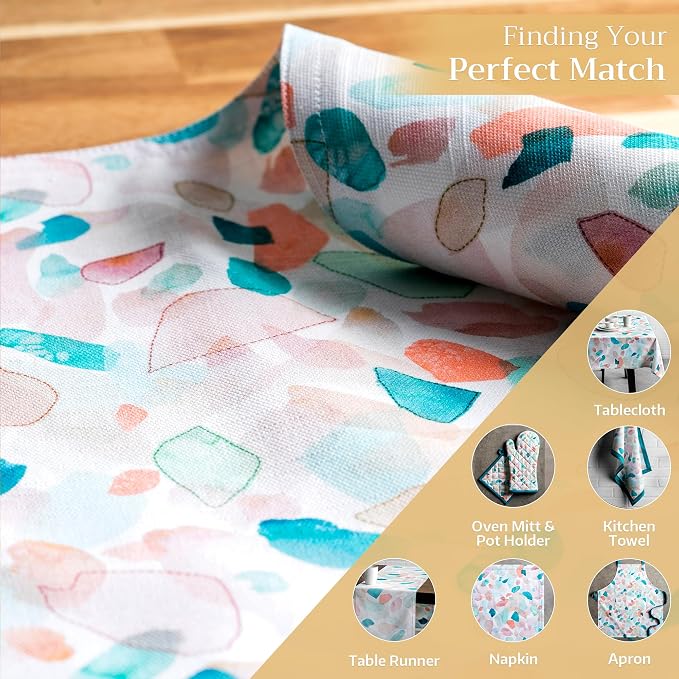 Maison d' Hermine Placemats Set of 4 Reusable 100% Cotton (13"x19") | Cloth Place Mats Washable Table Mats for Kitchen Dining Party Wedding Hotel Home Restaurant Spring Summer - Summer Picnic