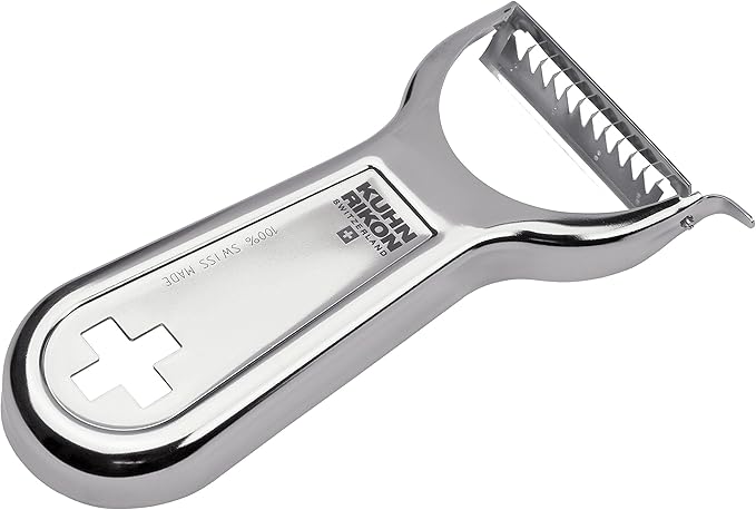 Kuhn Rikon "Swiss Metallic" Julienne Cross Peeler, Silver