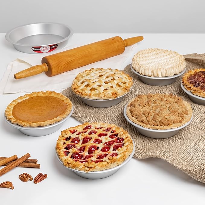 Fat Daddio's PIE-12 Anodized Aluminum Pie Pan, 12 x 1.5 Inch