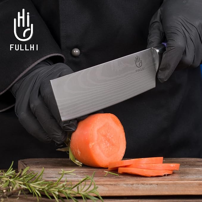 FULLHI Knife Set, 14pcs Japanese Knives Set, Multiple Colour Premium German Stainless Steel Chef Knife Set